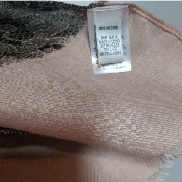 Club Moda Women's Leopard Print & Pink w/ Lace Kimono - One Size NWT! - Picture 6 of 9